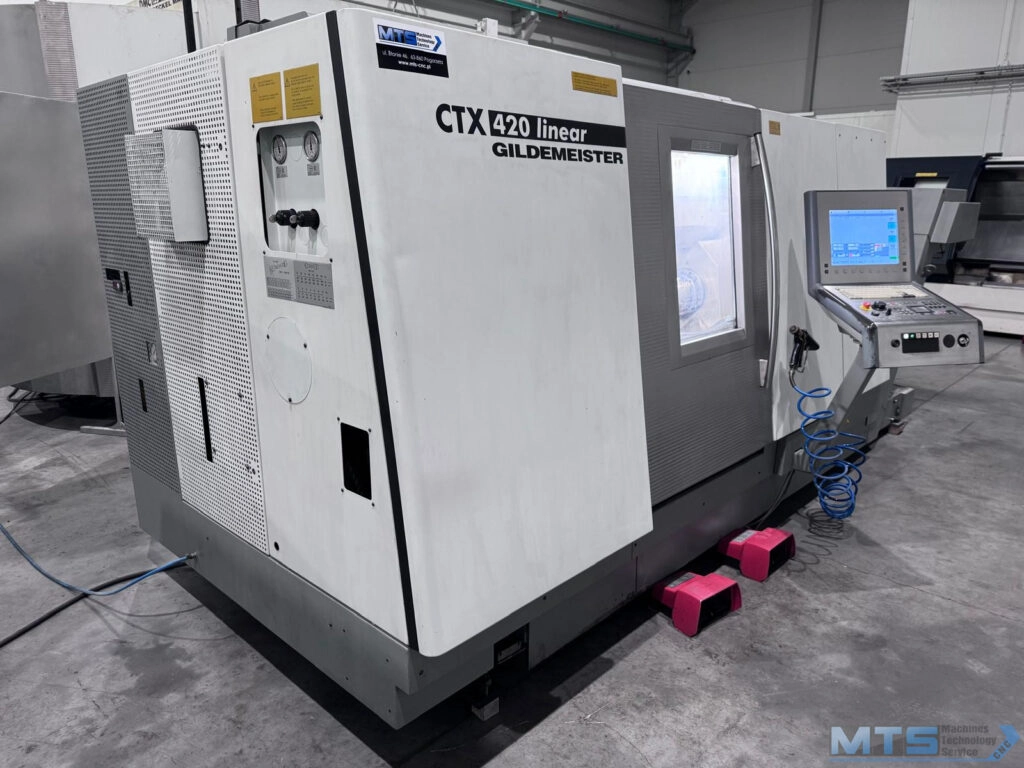 Tokarka CNC DMG Gildemeister CTX 420 linear z przeciwwrzecionem, osią C oraz napędzanymi narzędziami
