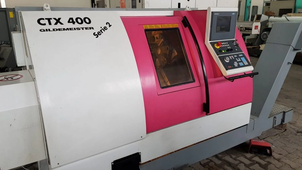 TOKARKA CNC GILDEMEISTER CTX 400 Serii 2 z OSIĄ C NAPĘDZANYMI NARZĘDZIAMI
