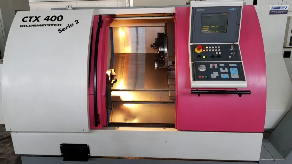 TOKARKA CNC GILDEMEISTER CTX 400 Serii 2 z OSIĄ C NAPĘDZANYMI NARZĘDZIAMI