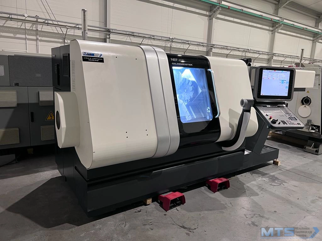 Tokarka CNC DMG Gildemeister NEF 400 z osią C i napędzanymi narzędziami