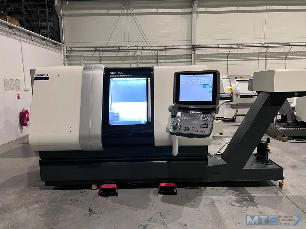 Tokarka CNC DMG Gildemeister NEF 400 z osią C i napędzanymi narzędziami