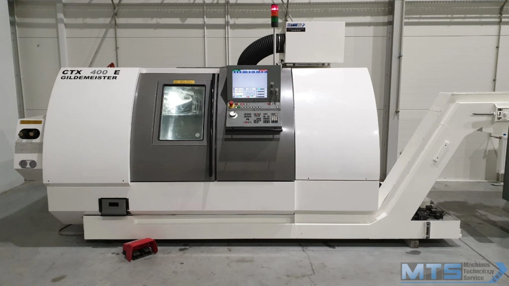 Tokarka CNC Gildemeister CTX 400E z osią C, przeciw wrzecionem i napędzanymi narzędziami