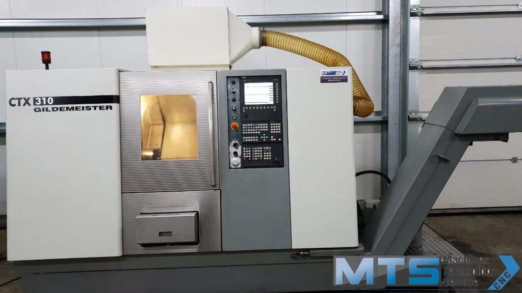 Tokarka CNC Gildmeister CTX 310 z osią C oraz napędzanymi narzędziami