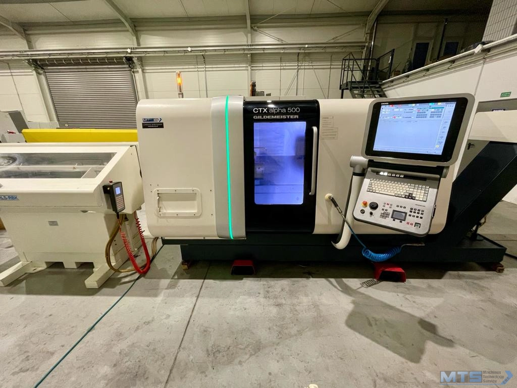 Tokarka CNC Gildemeister CTX alpha 500 z osią C i napędzanymi narzędziami