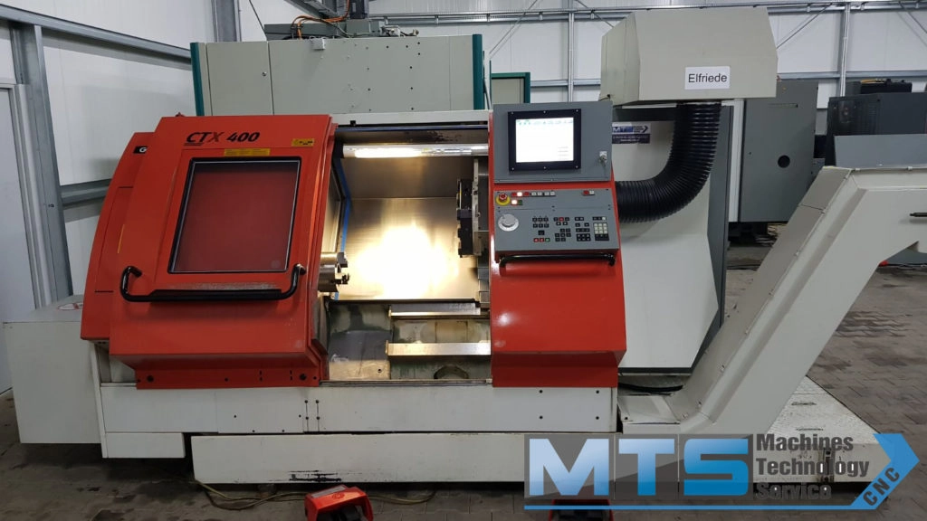 Tokarka CNC Gildemeister CTX 400 z osią C oraz napędzanymi narzędziami