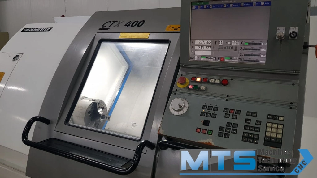 Tokarka CNC Gildemeister CTX 400 z osią C oraz napędzanymi narzędziami