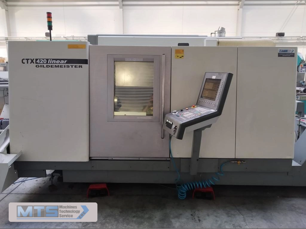 Tokarka DMG CNC Gildemeister CTX 420 linear z 2-wrzecionami osią C oraz napędzanymi narzędziami