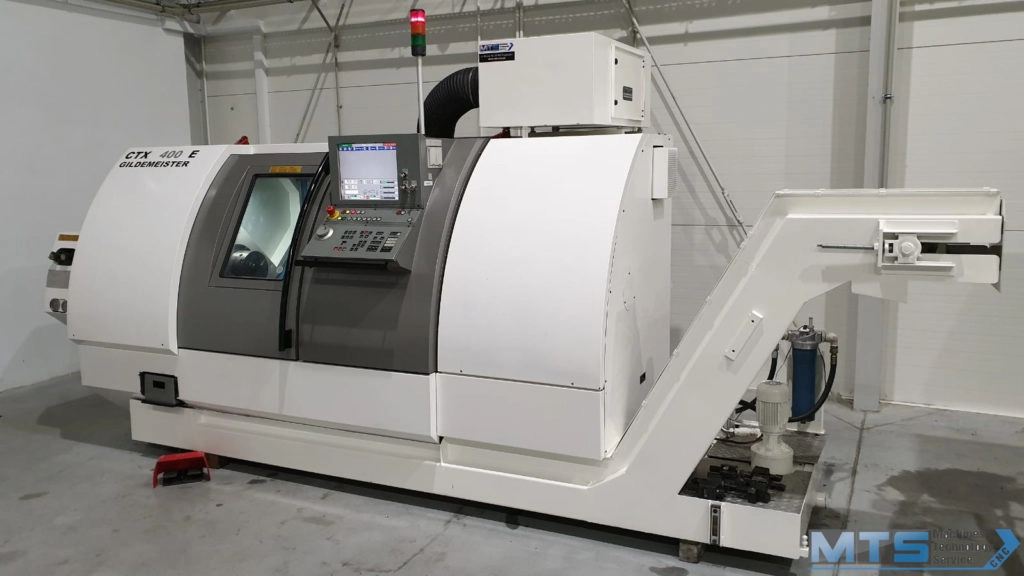 Tokarka CNC Gildemeister CTX 400E z osią C, przeciw wrzecionem i napędzanymi narzędziami