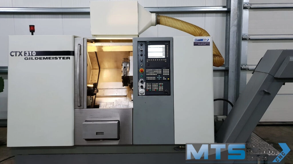 Tokarka CNC Gildmeister CTX 310 z osią C oraz napędzanymi narzędziami