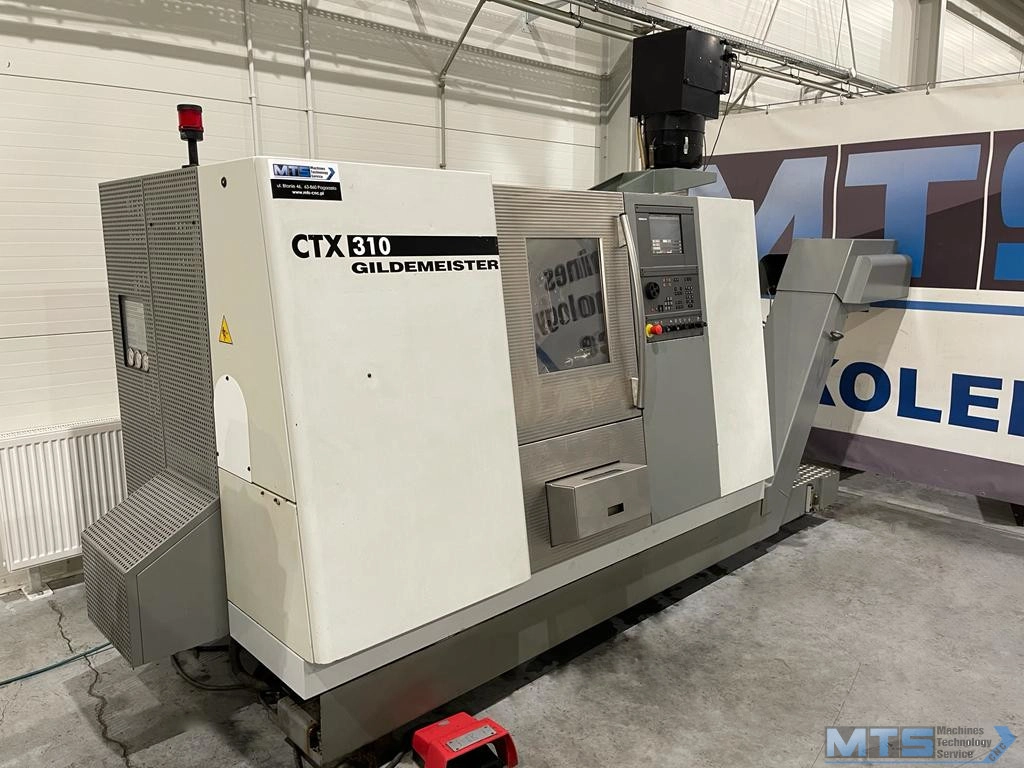 Tokarka CNC Gildemeister CTX 310 z osią C oraz napędzanymi narzędziami