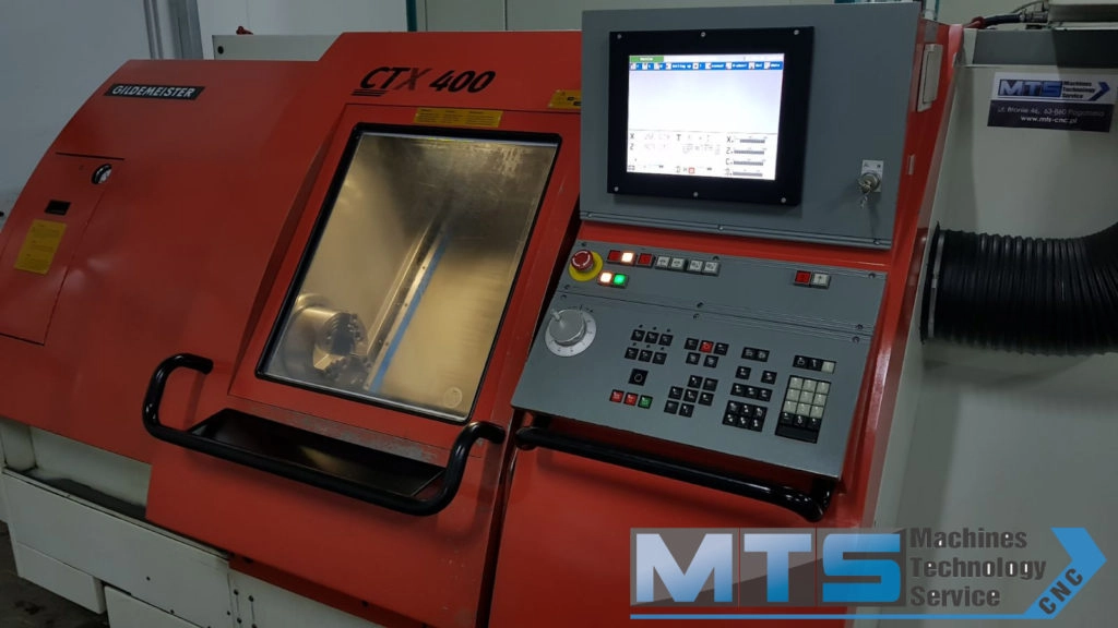 Tokarka CNC Gildemeister CTX 400 z osią C oraz napędzanymi narzędziami