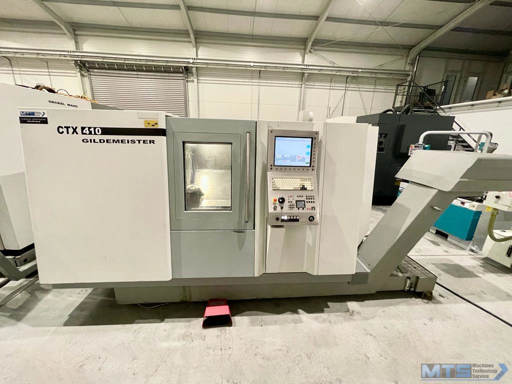 Tokarka CNC Gildemeister CTX 410 z osią C oraz napędzanymi narzędziami