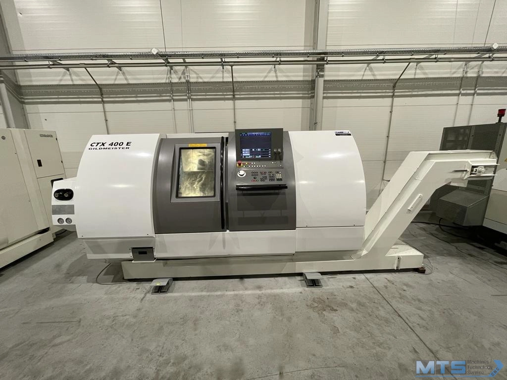 Tokarka CNC Gildemeister CTX 400E z osią C, przeciw wrzecionem i napędzanymi narzędziami