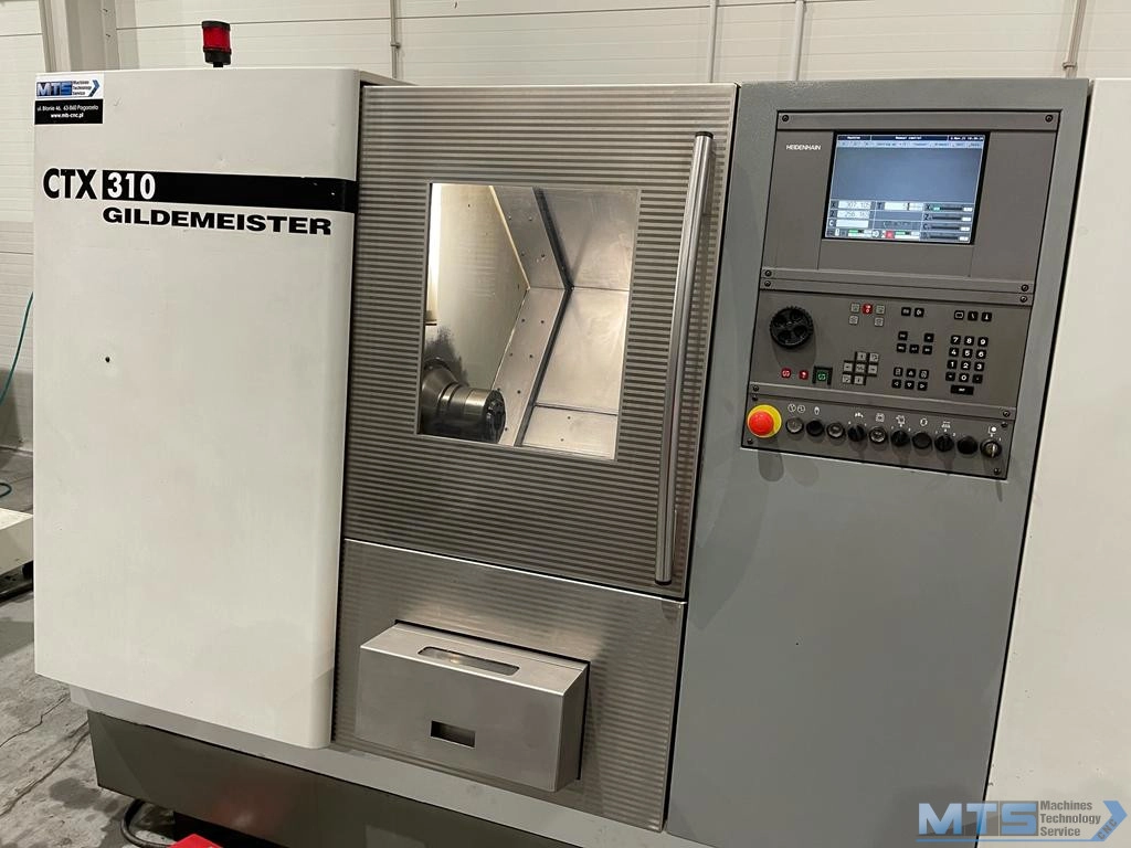 Tokarka CNC Gildemeister CTX 310 z osią C oraz napędzanymi narzędziami