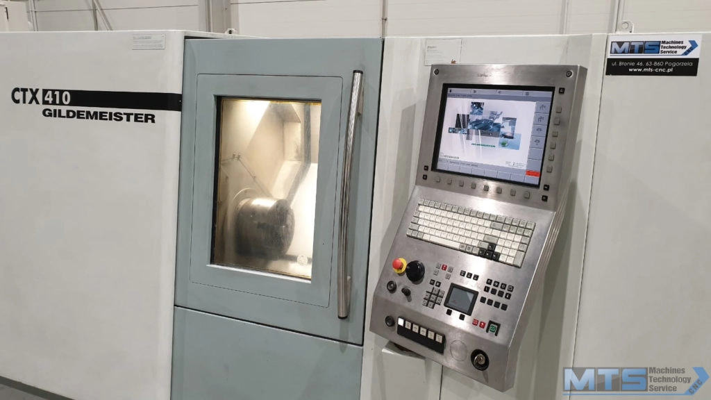 Tokarka CNC Gildemeister CTX 410 z osią C oraz napędzanymi narzędziami