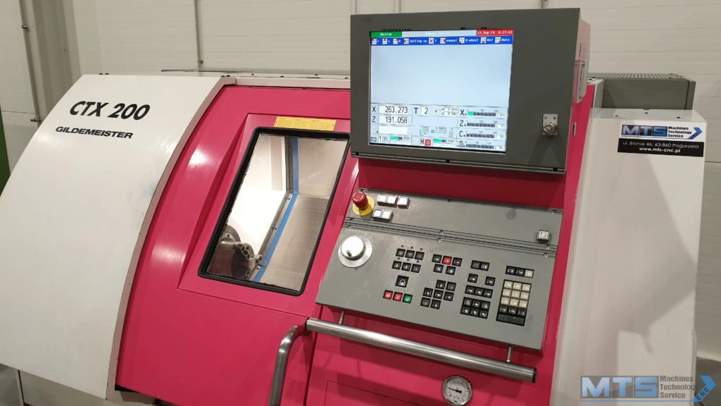 Tokarka CNC Gildemeister CTX 200 z osią C oraz napędzanymi narzędziami