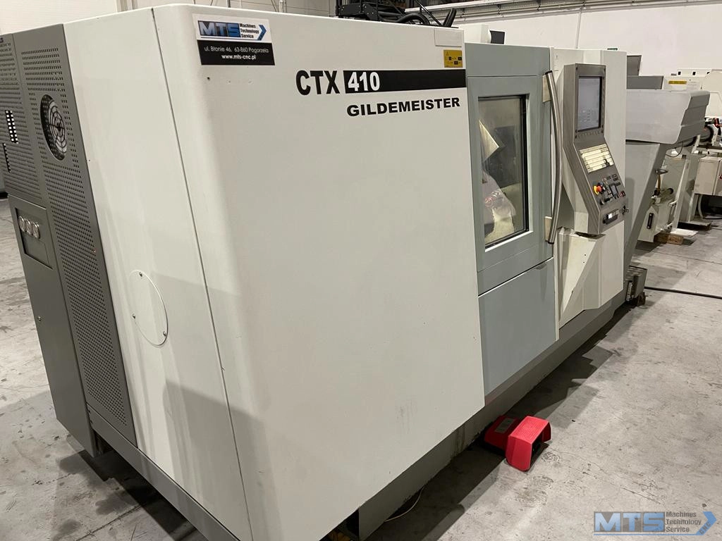 Tokarka CNC Gildemeister CTX 410 z osią C oraz napędzanymi narzędziami