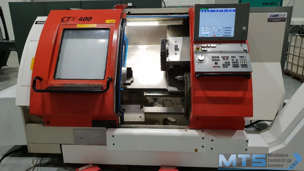Tokarka CNC Gildemeister CTX 400 z osią C i napędzanymi narzędziami