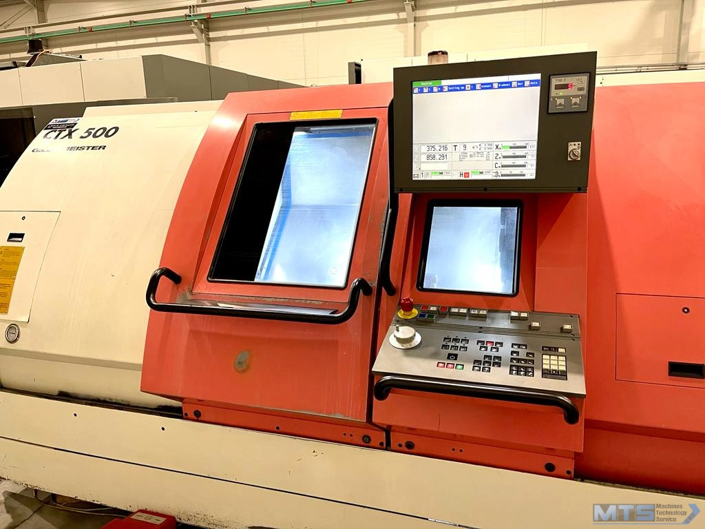 Tokarka CNC Gildemeister CTX 500 z osią C oraz napędzanymi narzędziami