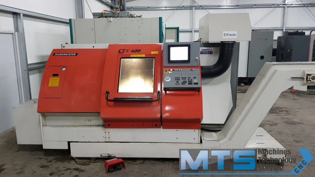 Tokarka CNC Gildemeister CTX 400 z osią C oraz napędzanymi narzędziami