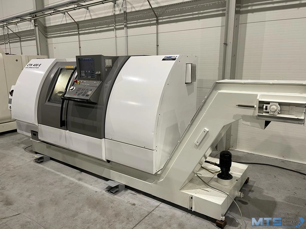 Tokarka CNC Gildemeister CTX 400E z osią C, przeciw wrzecionem i napędzanymi narzędziami
