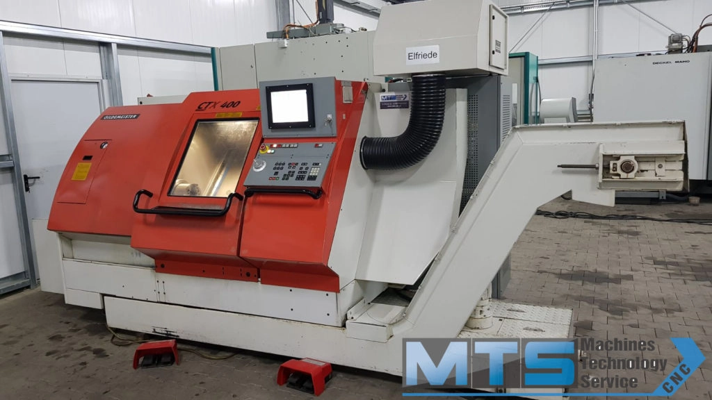 Tokarka CNC Gildemeister CTX 400 z osią C oraz napędzanymi narzędziami