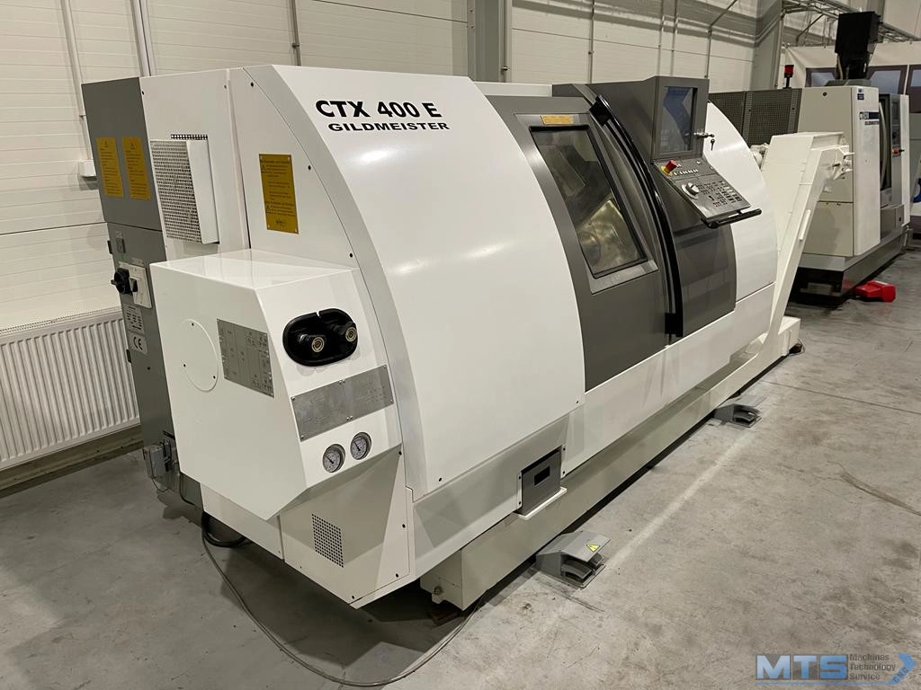 Tokarka CNC Gildemeister CTX 400E z osią C, przeciw wrzecionem i napędzanymi narzędziami