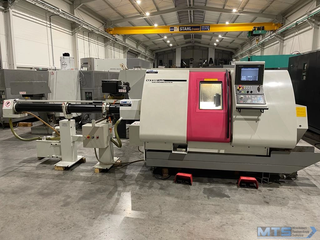 Tokarka CNC Gildemeister CTX 200 Twin z podajnikiem pręta