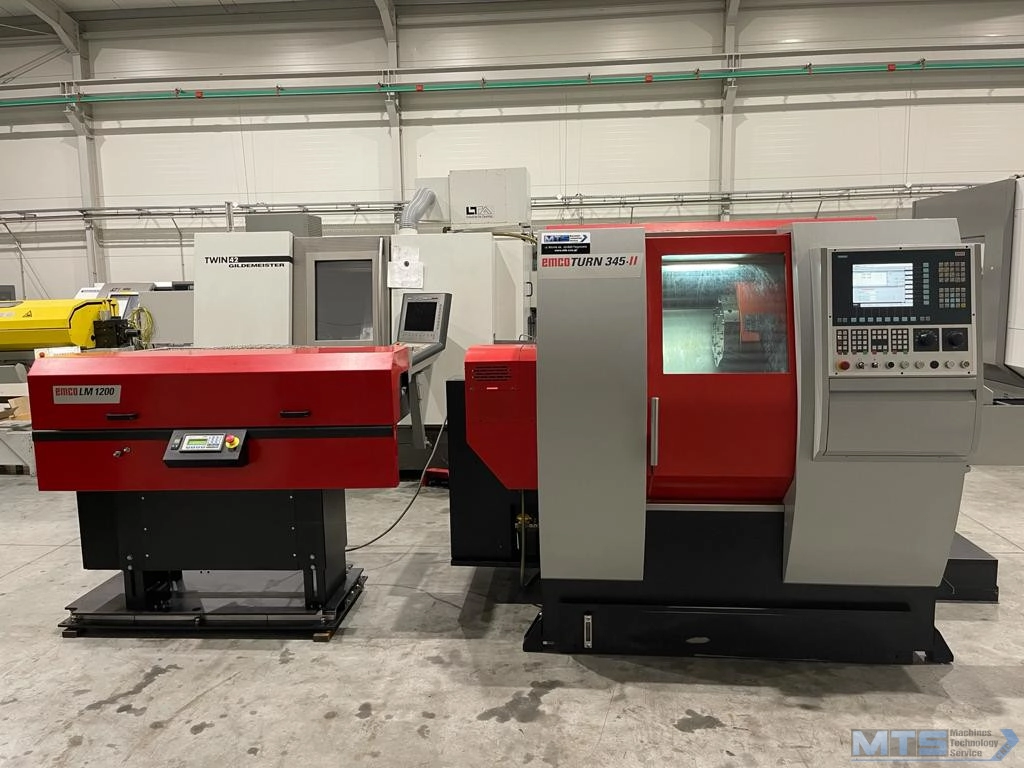 Tokarka CNC EMCO Turn 345II z osią C oraz napędzanymi narzędziami